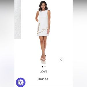 Theia Coture, LOVE Sequin Sheath Dress, Size 4